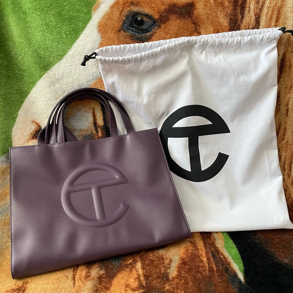 Telfar Medium Eggplant Shopping Bag